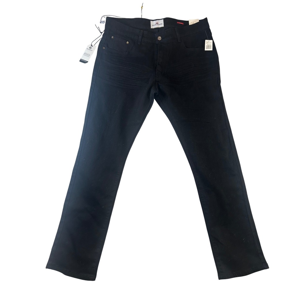 Ditch Plains Mens Black Comfort Fit Stretch Denim Jeans 36x30 DP8451CP NWT